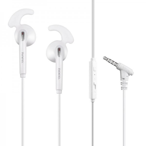 

Наушники проводные Hoco M6 White + mic + button call answering + volume control