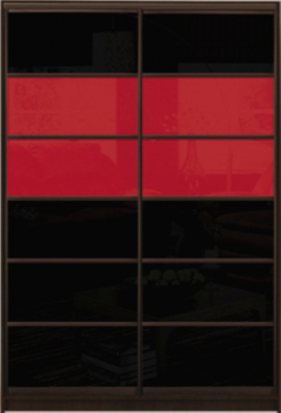 

Шкаф купе Luxe Studio Стандарт-3 Цветной комбинированный фасад-2 1000x2000x600 двухдверный