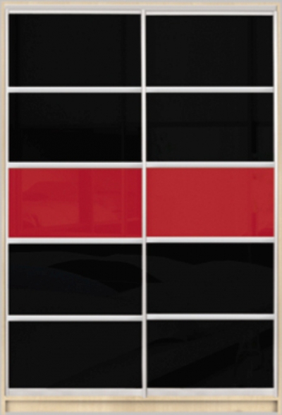 

Шкаф купе Luxe Studio Стандарт-3 Цветной комбинированный фасад-6 1000x2100x600 двухдверный