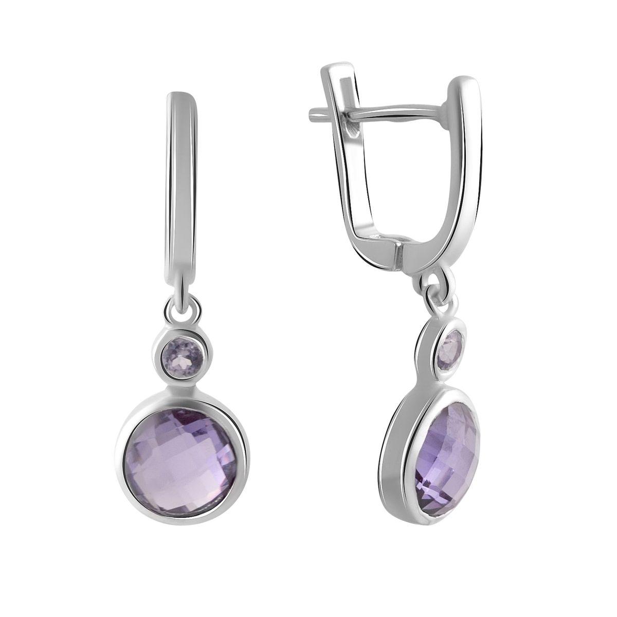 

Серебряные серьги SilverAlex с олександритом