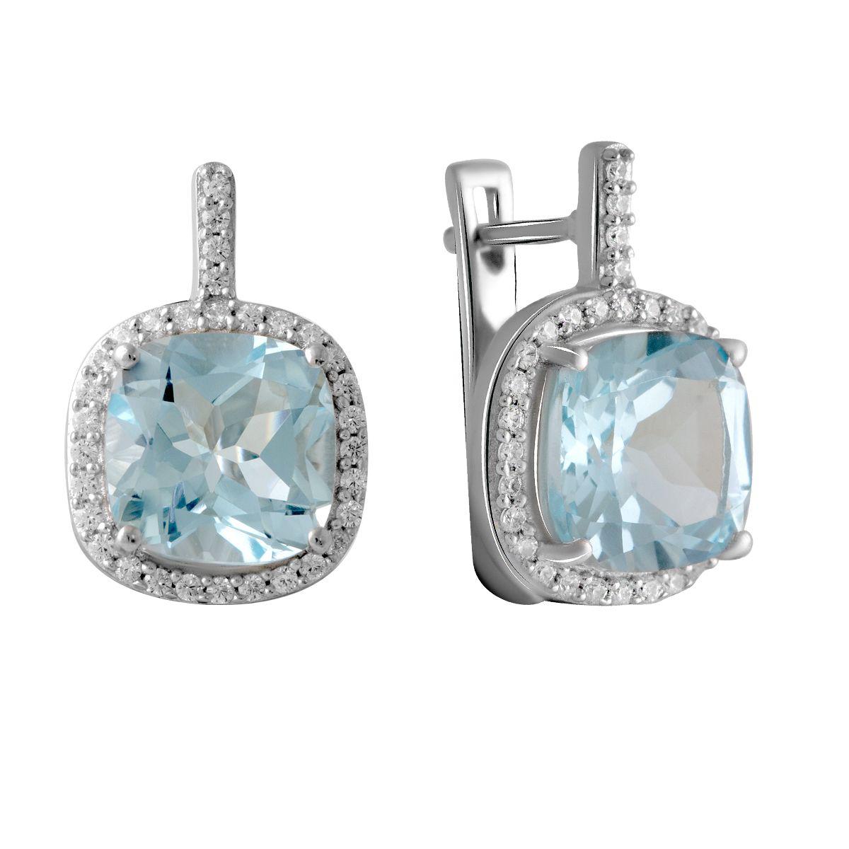 

Серебряные серьги SilverAlex с натуральным топазом