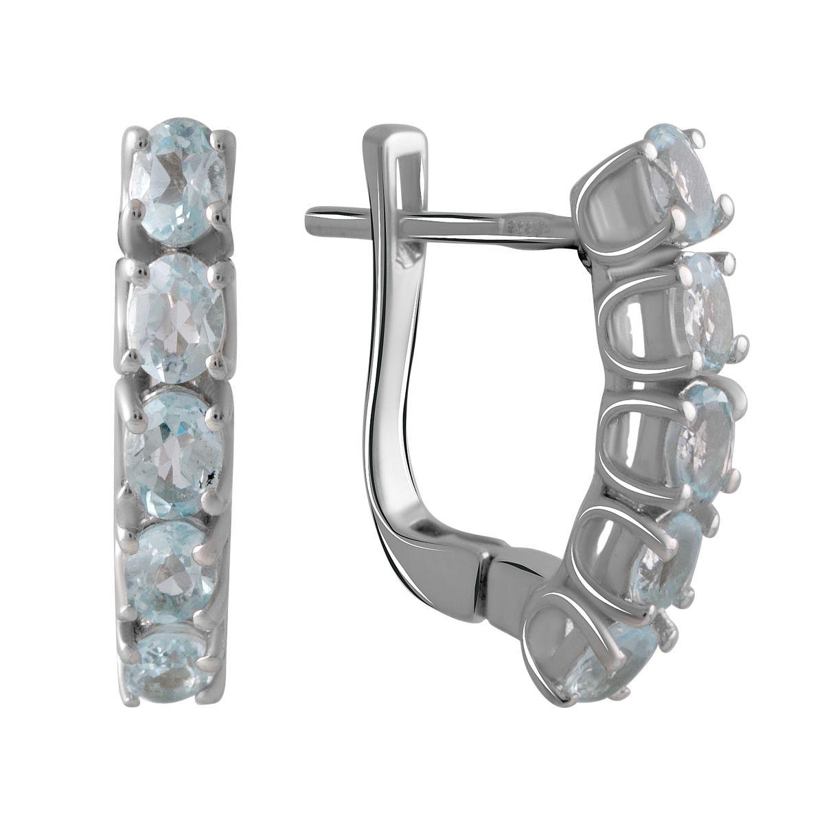 

Серебряные серьги SilverAlex с натуральным топазом