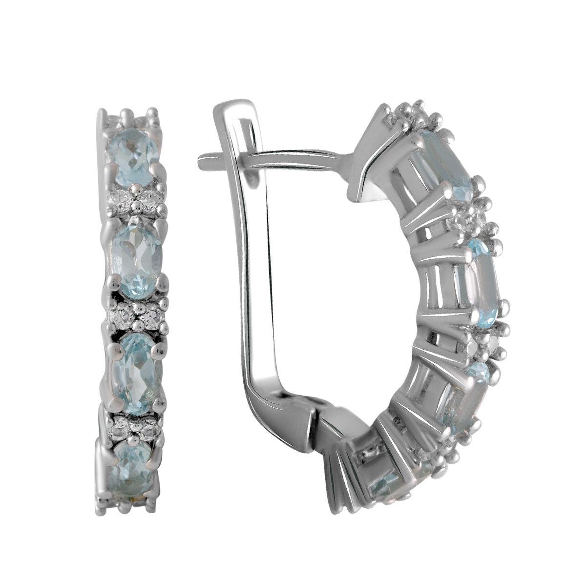 

Серебряные серьги SilverAlex с натуральным топазом