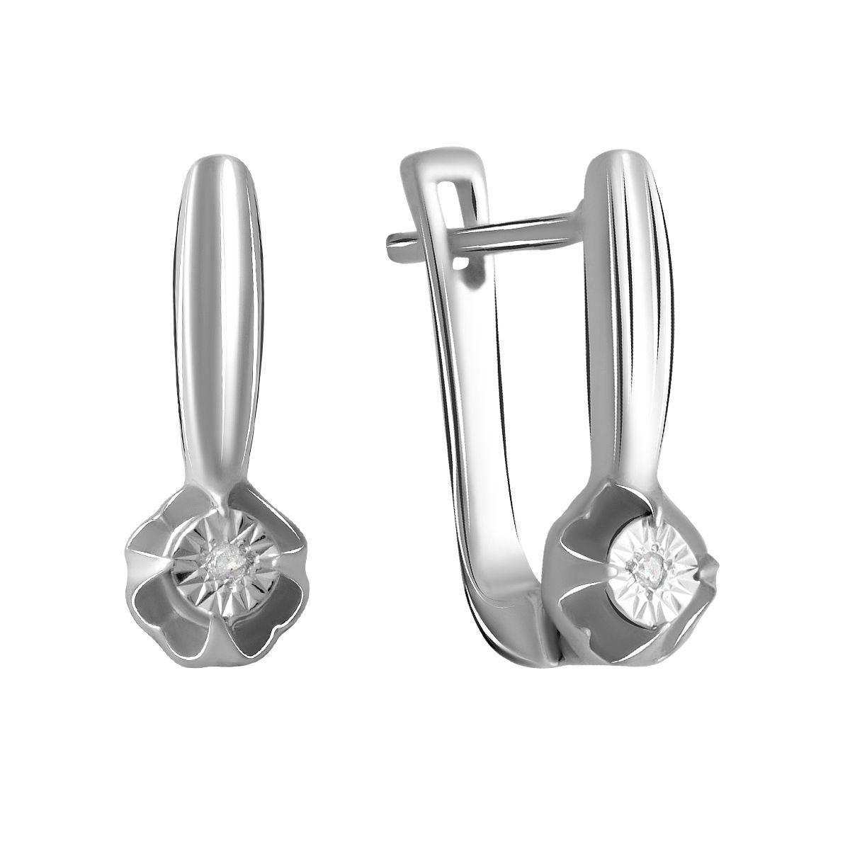 

Серебряные серьги SilverAlex с натуральными бриллиантом