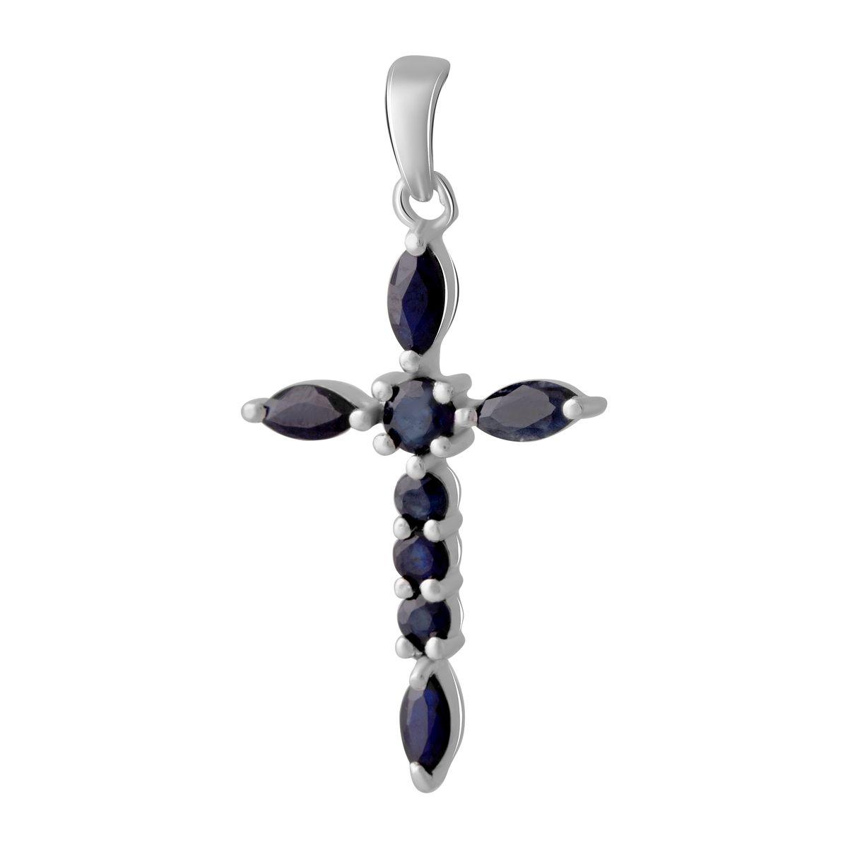 

Серебряный крестик SilverAlex с сапфиром