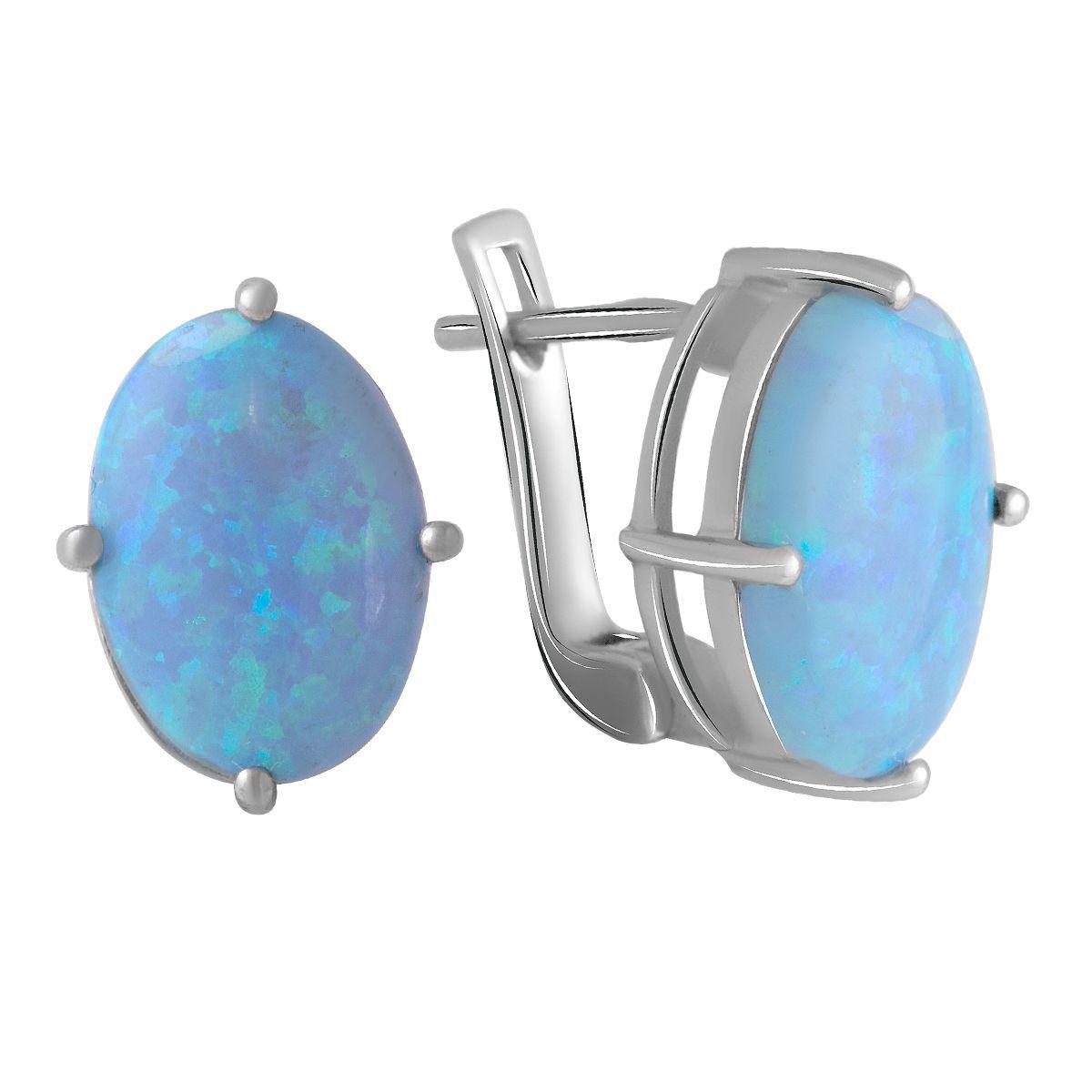 

Серебряные серьги SilverAlex с опалом