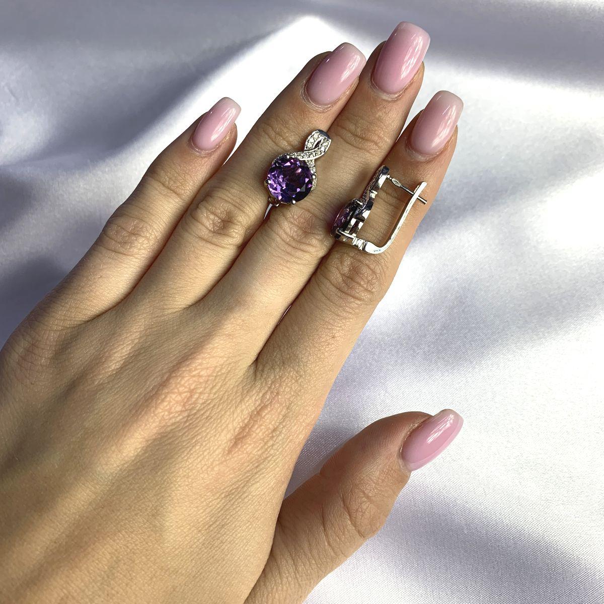 

Серебряные серьги SilverAlex с олександритом