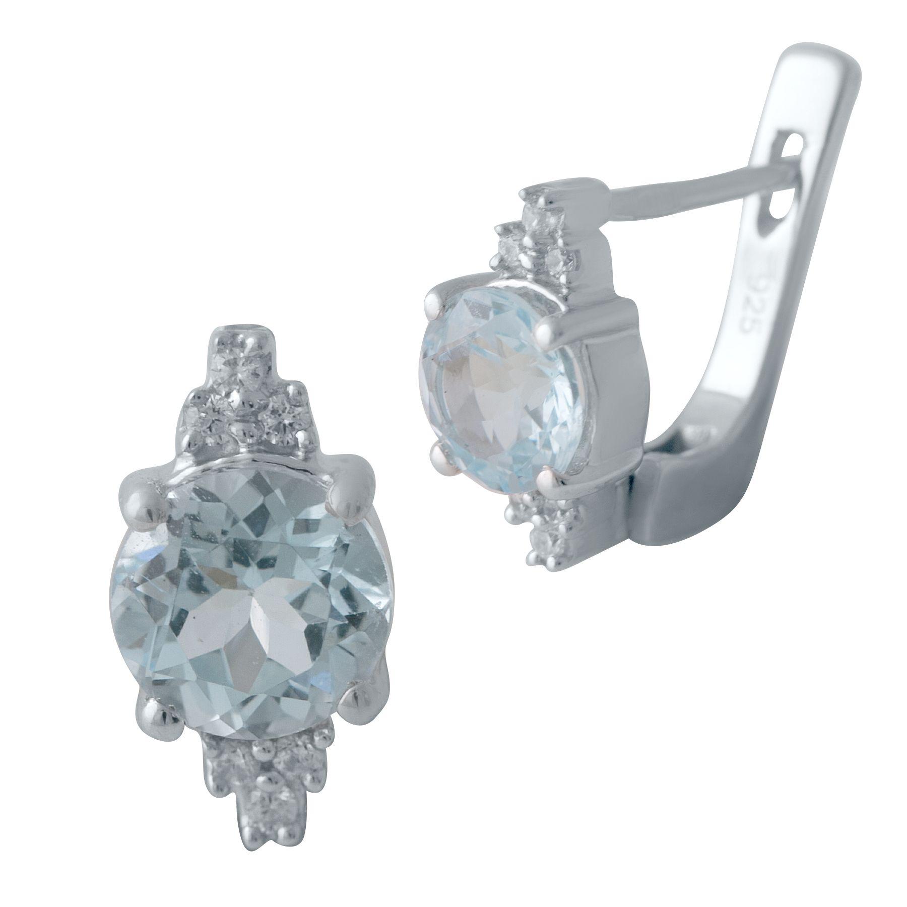 

Серебряные серьги SilverAlex с натуральным топазом