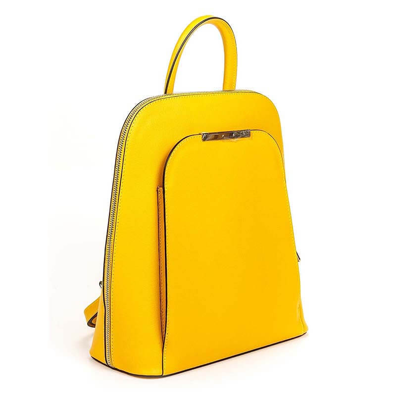 

Городской кожаный рюкзак Italian Bags Желтый