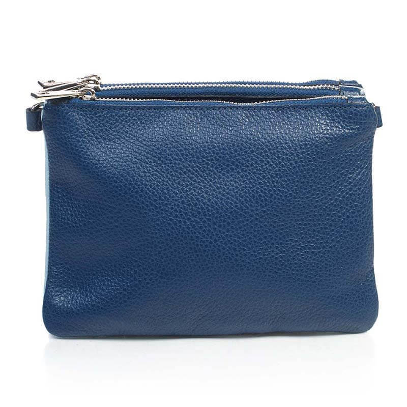 

Кожаный клатч Italian Bags Синий