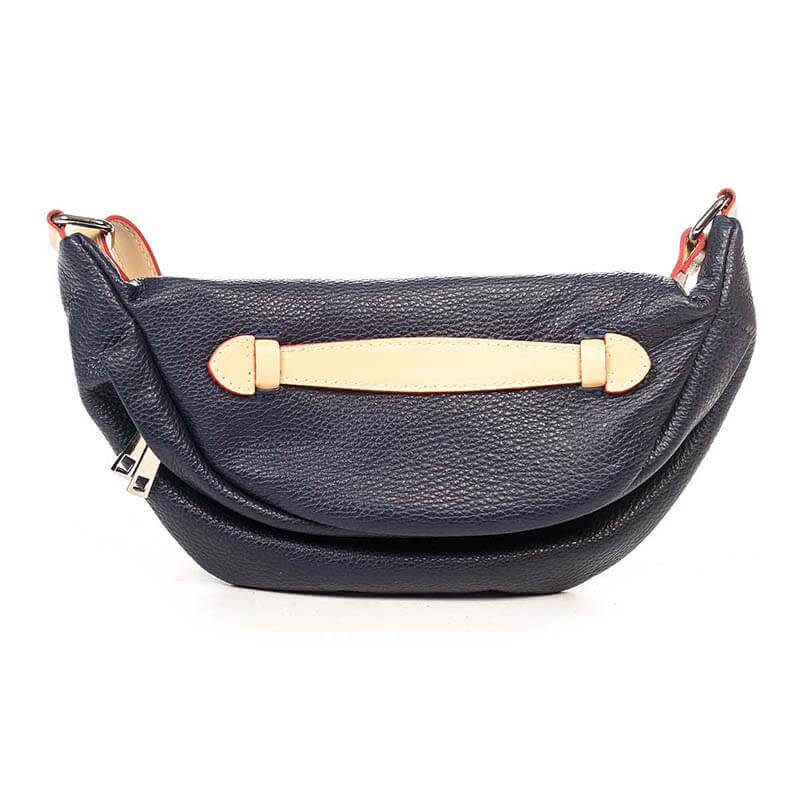 

Кожаный клатч Italian Bags Темно-синий
