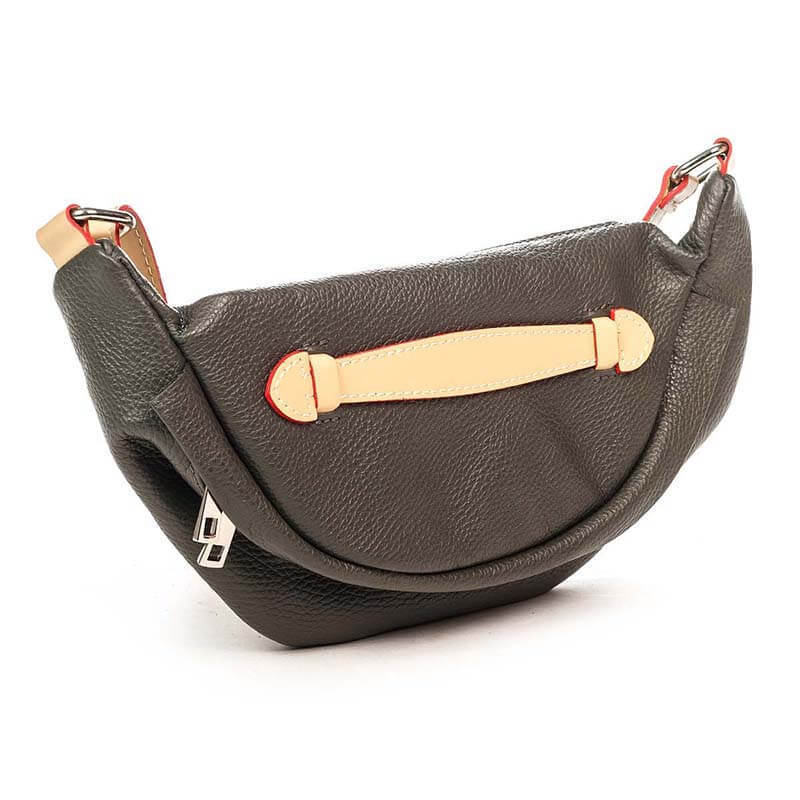 

Кожаный клатч Italian Bags Серый
