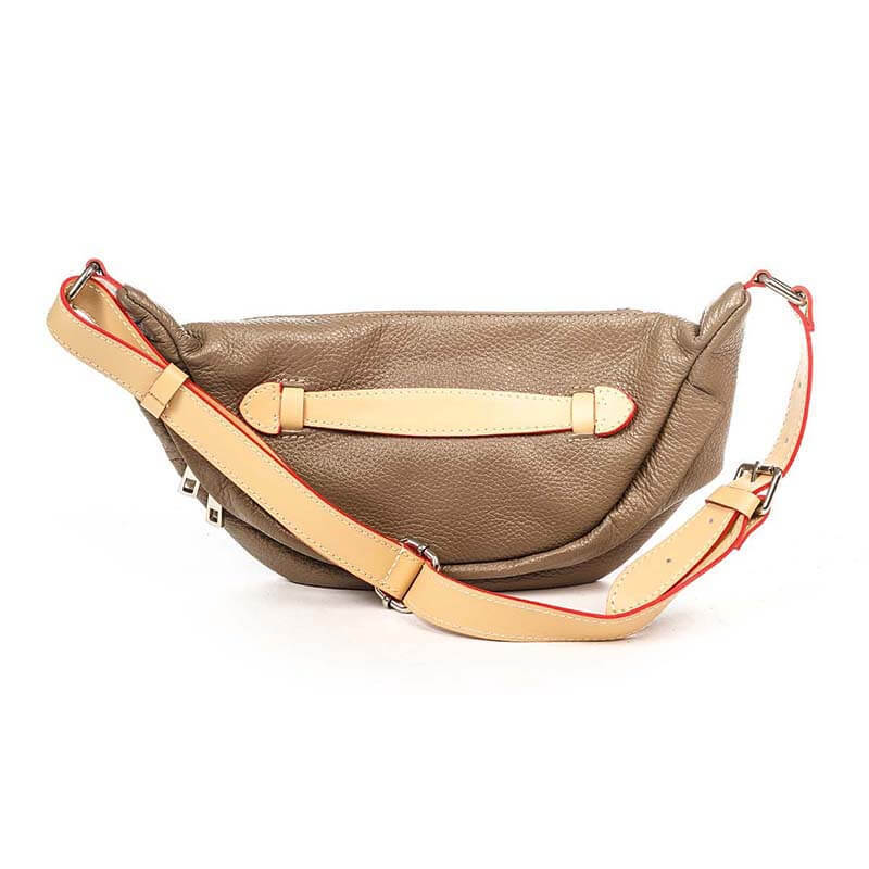 

Кожаный клатч Italian Bags Таупе