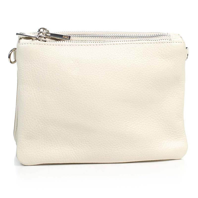 

Кожаный клатч Italian Bags Таупе