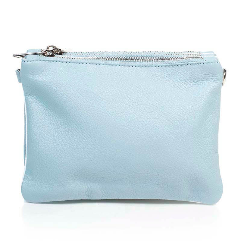 

Кожаный клатч Italian Bags Голубой