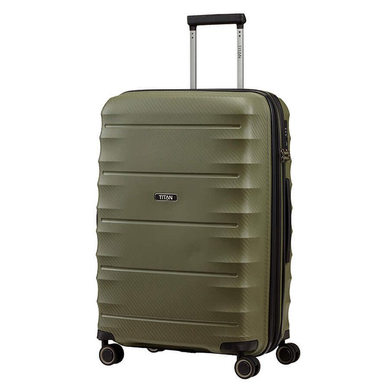 

Чемодан на 4 колесах Titan HIGHLIGHT Khaki M exp. 73/79л (Ti842405-86)