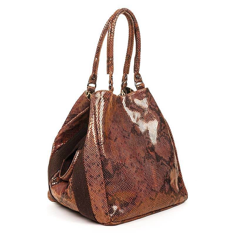 

Женская кожаная сумка Italian Bags Коньячный