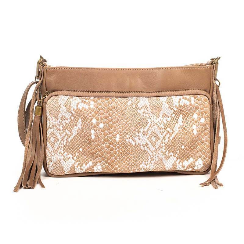 

Женская кожаная сумка Italian Bags Таупе