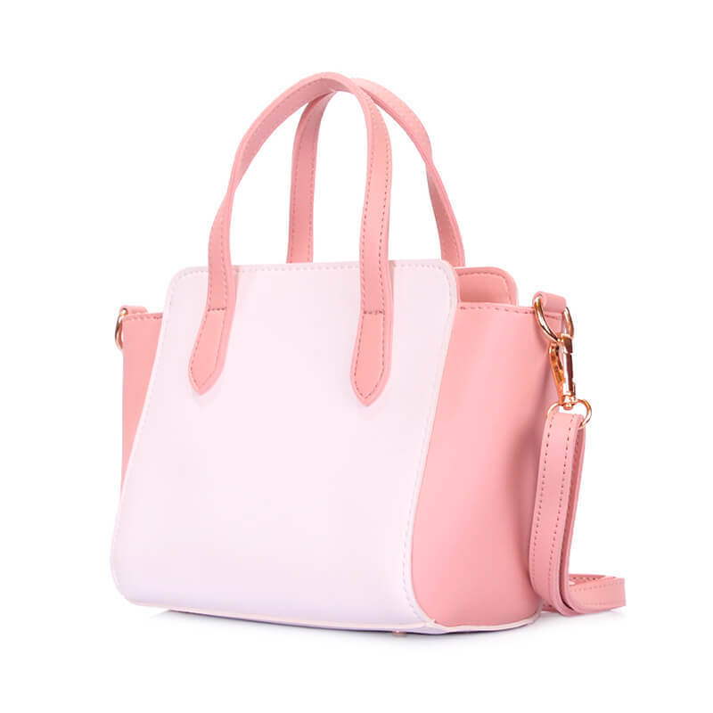 

Женская сумка Poolparty с ремнем на плечо Розовый с белым (mns-bag-rose)