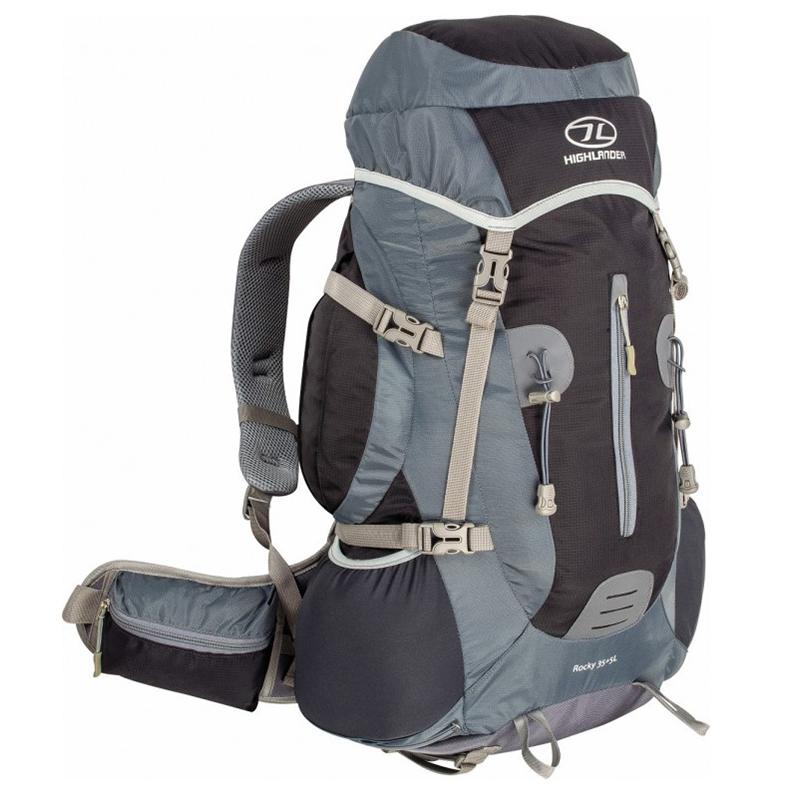 

Туристический рюкзак Highlander Rocky 35+5 Black/Grey (924249)