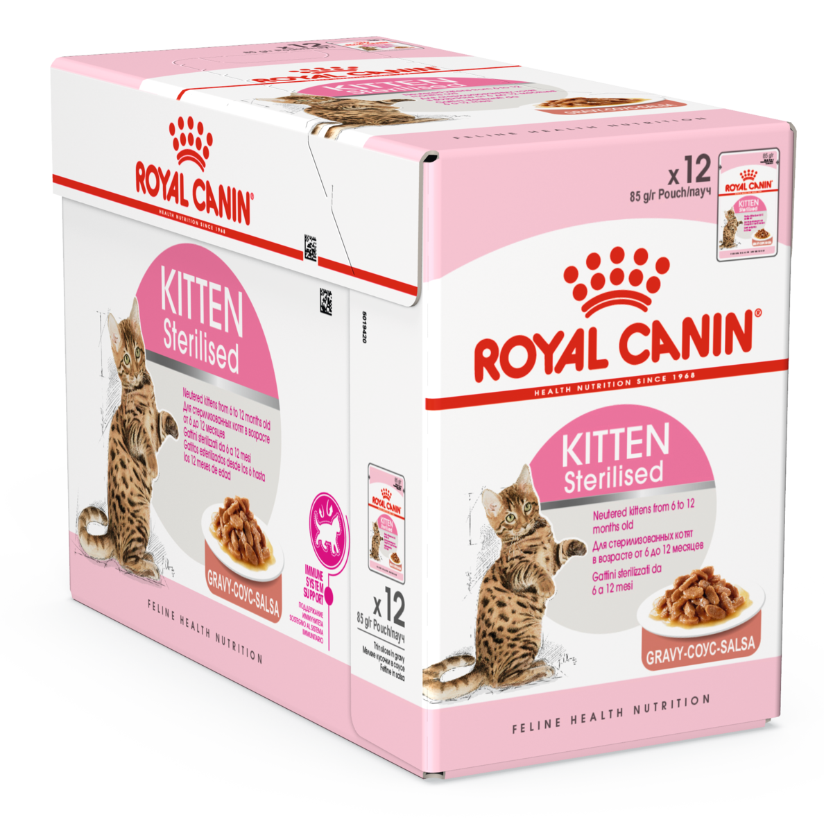 

Влажный корм для котят Royal Canin Kitten Sterilised Sauce 12 шт(упаковка) (1071001up)