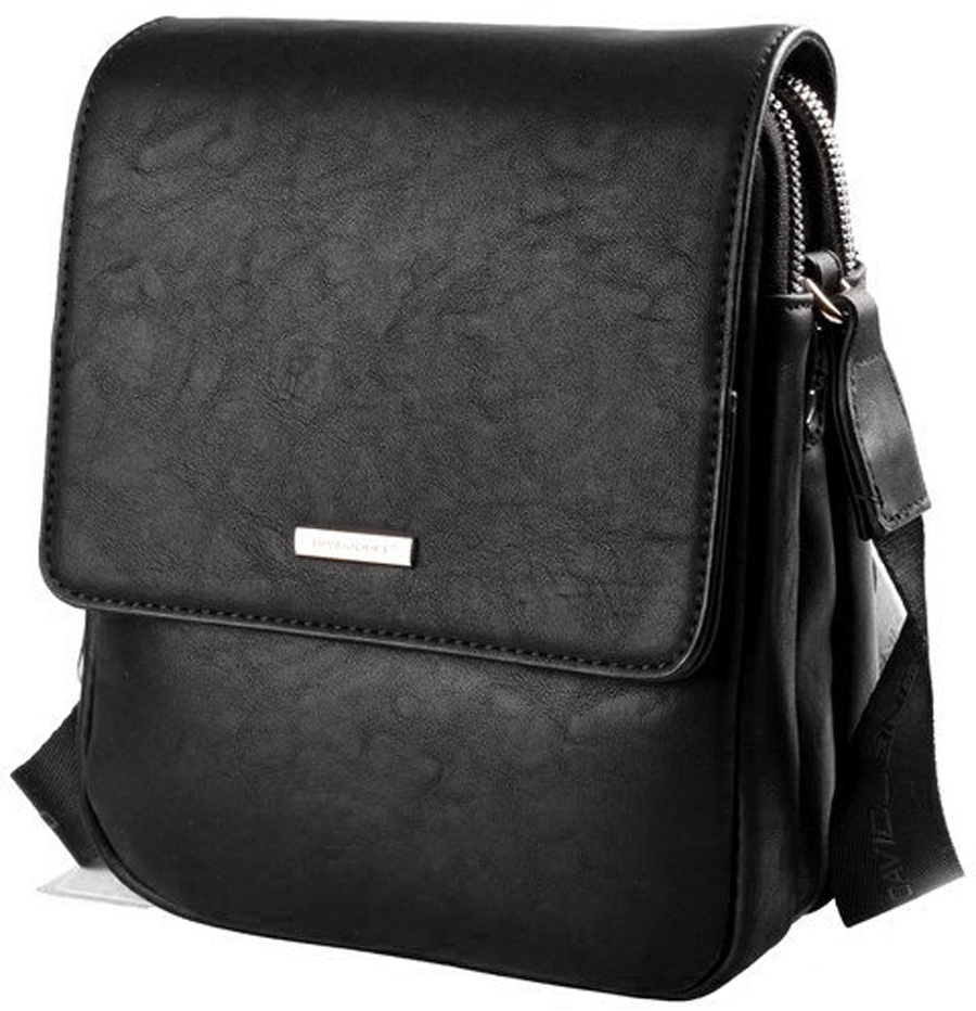

Мужская сумка David Jones 22x18x9 см Черная (5984-2)