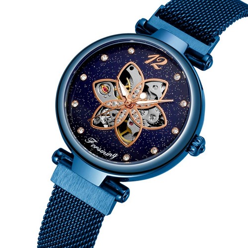 

Женские наручные часы Forsining 1171 All Blue