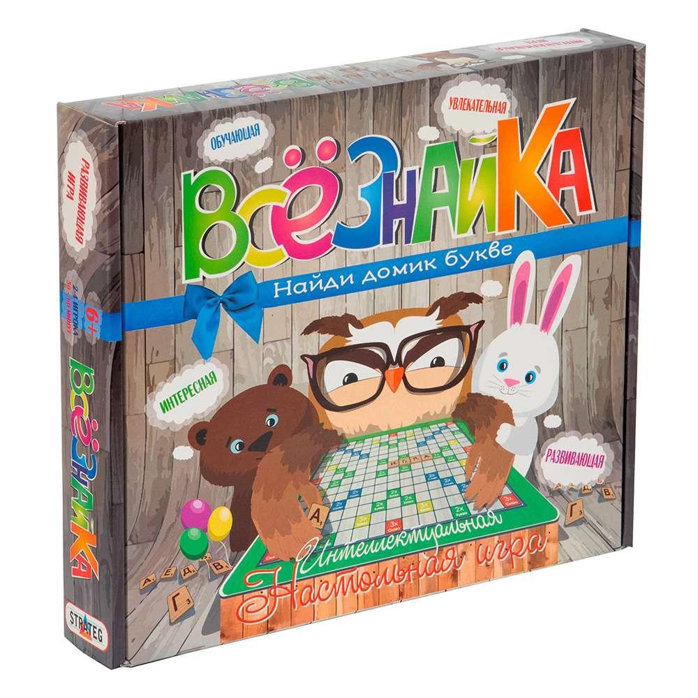 

Игра настольная Strateg Всезнайка на русском (SKL11-237831)