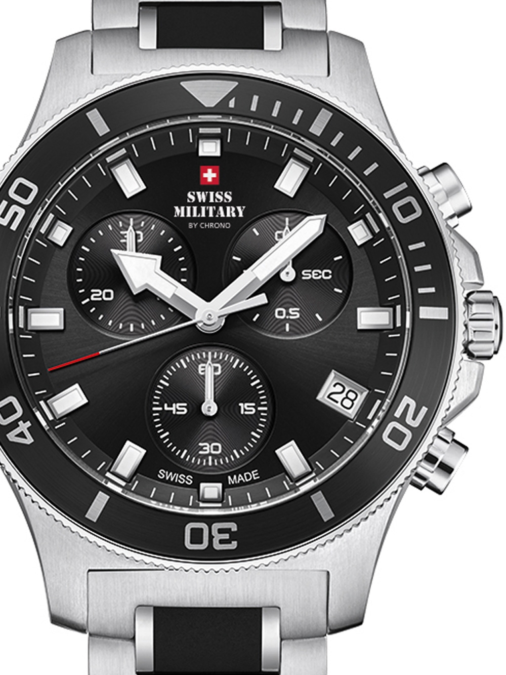 

Часы Swiss Military SM34067.01 Chronograph 42mm 10ATM