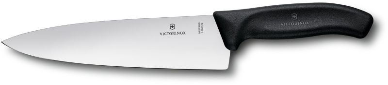 

Кухонный нож Victorinox SwissClassic Carving 20см широк. с чёрной ручкой (GB) (68063.20G)