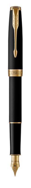 

Перьевая ручка Parker SONNET 17 Matte Black Lacquer GT FP F 84 811
