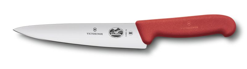 

Кухонный нож Victorinox Fibrox Carving 19см с красной ручкой (52001.19)