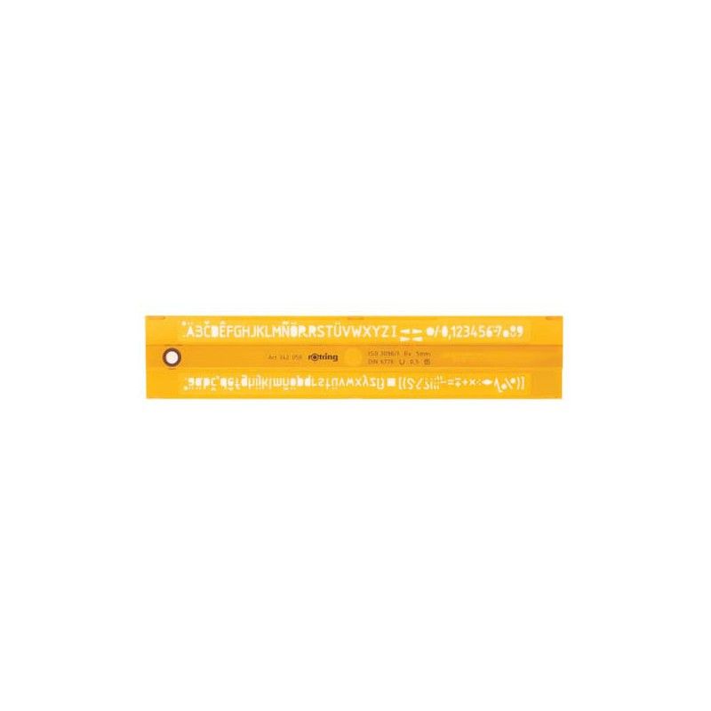 

Буквенный Трафарет 2,5мм жёлт. ISO 3098 Rotring Drawing S0228430