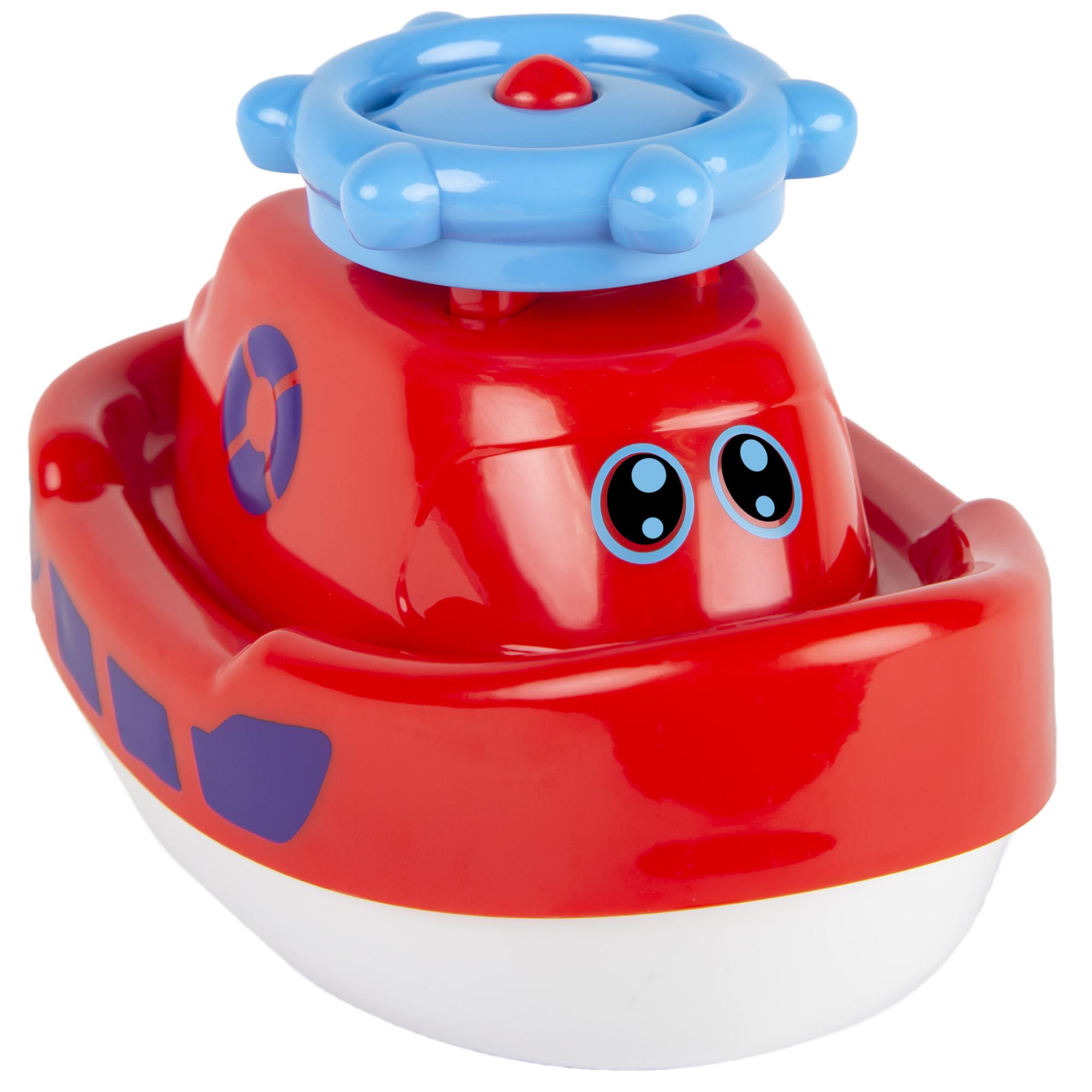 

Кораблик-фонтан, игрушка для купания (красный), BeBeLino, красный (12-42111)