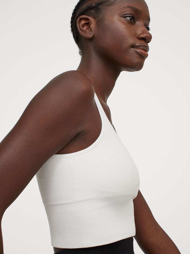 

Спортивный топ H&M Sport 0852174 L Белый