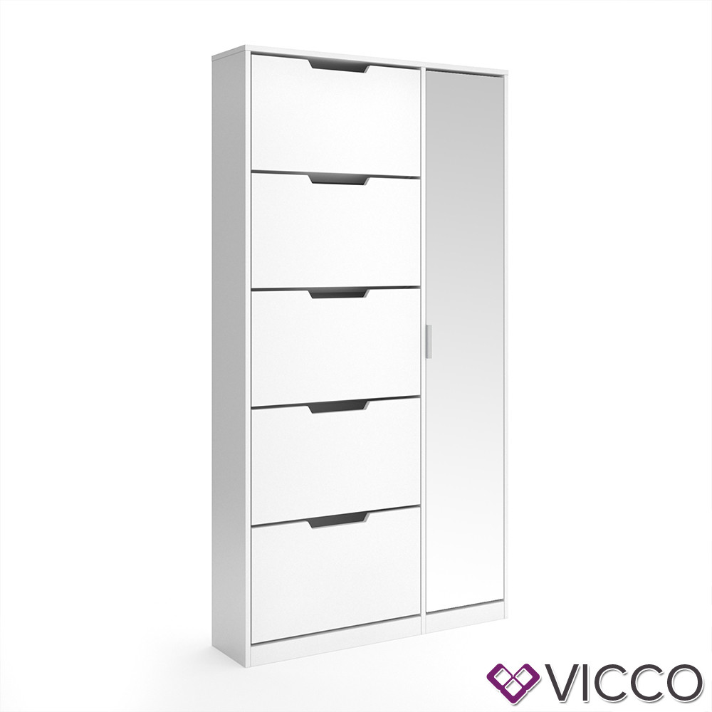 

Обувной шкаф Vicco Luca, 5 ячеек, 90x170, белый