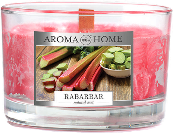 

Ароматическая свеча из натурального воска Aroma Home 836674 Ревень 115 г