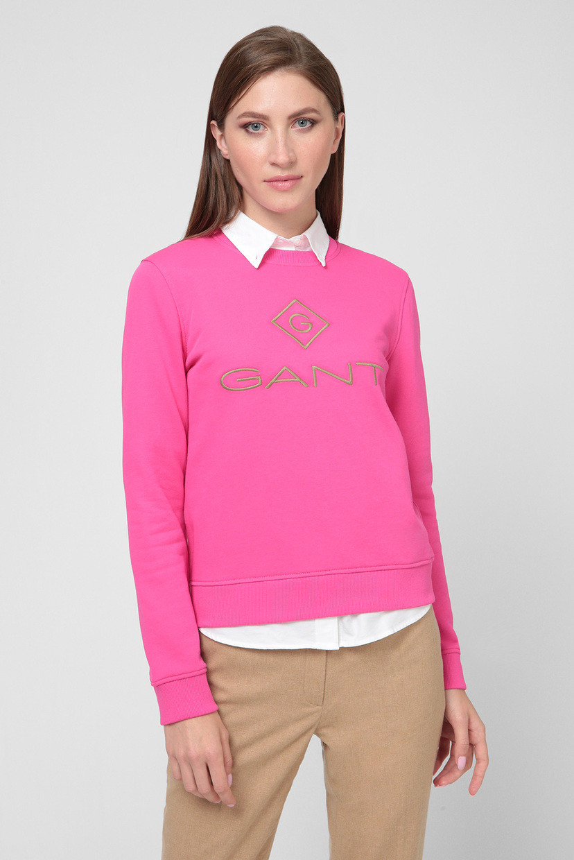 

Женский розовый свитшот COLOR LOCK UP C-NECK Gant XS 4204684