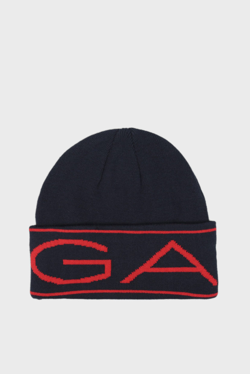 

Мужская темно-синяя шапка GANT LOGO Gant OS 9910116