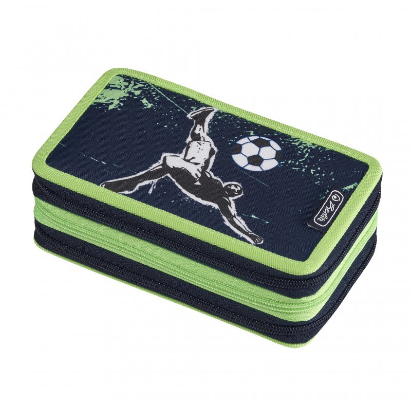 

Пенал Herlitz Triple Kick It Футбол (50021079) синий