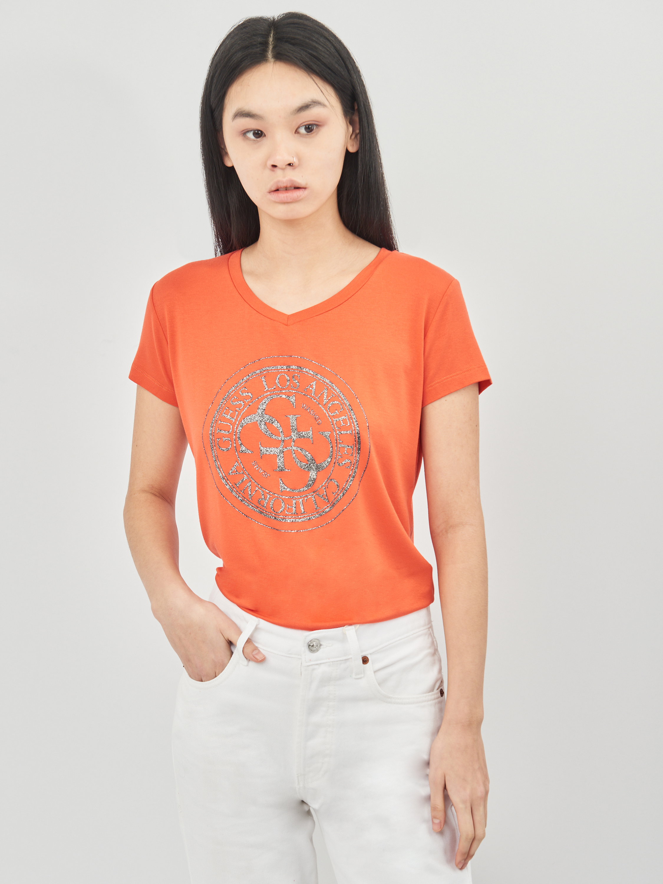 

Футболка Guess 10244.4 XS (40) Терракотовая