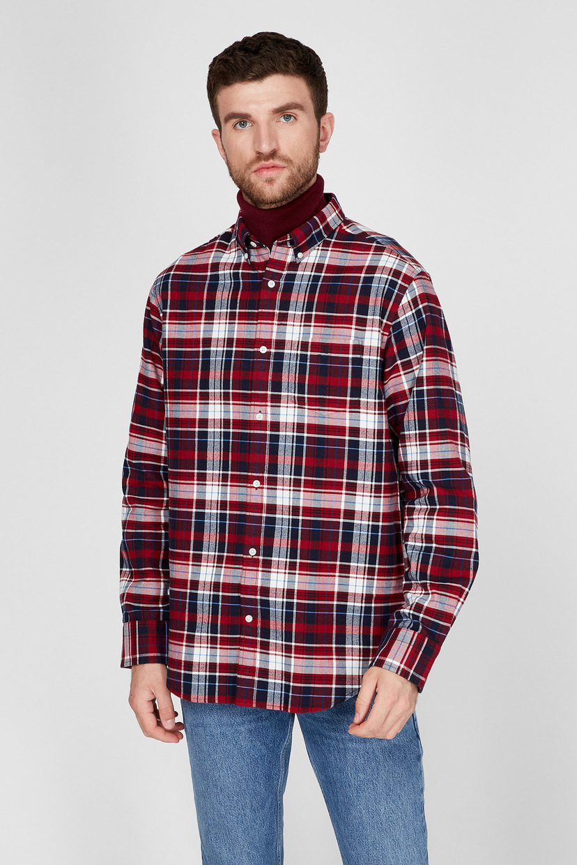 

Мужская рубашка в клетку BRUSHED OXFORD PLAID Gant XL 3009170