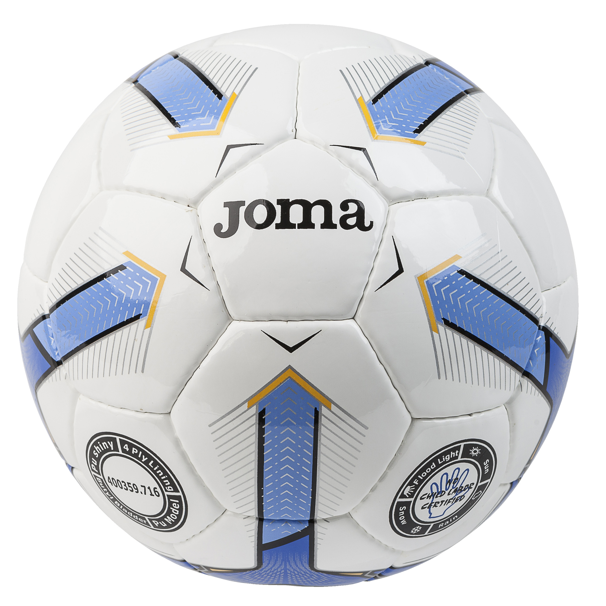

Мяч JOMA ball fifa iceberg ii white-turquois t.5 -pack 12- T.5 (400359.716)