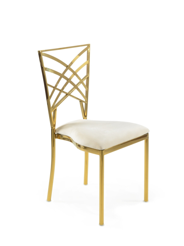 

Стул REMY-DECOR Чьявари из нержавеющей стали золотой 1шт