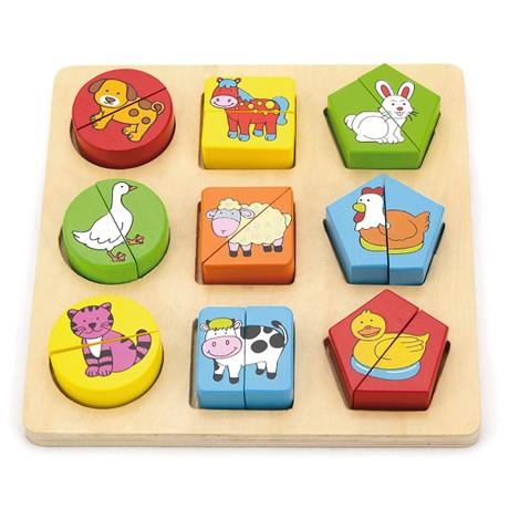 

Пазл Viga Toys "Формы. Животный мир"