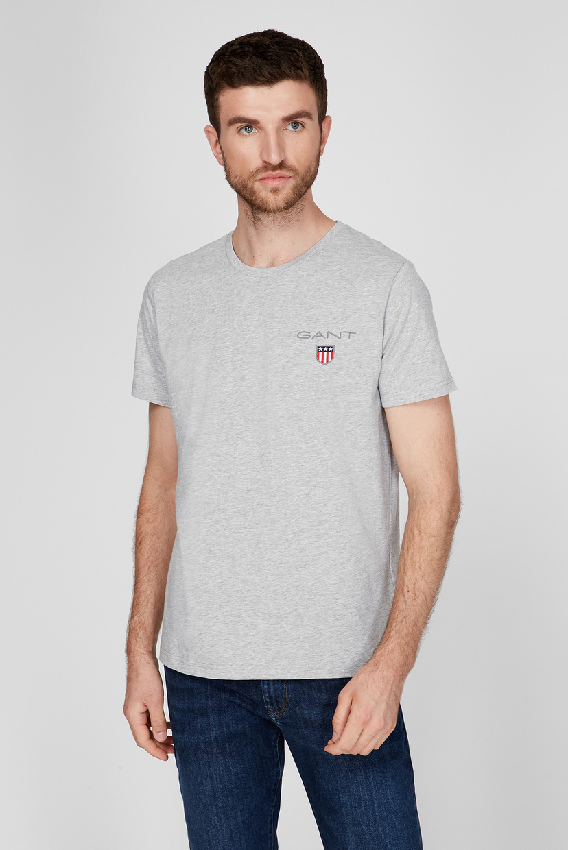 

Мужская серая футболка MEDIUM SHIELD Gant S 2053009