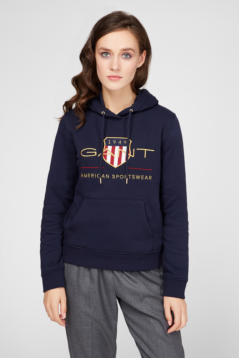 

Женское темно-синее худи ARCHIVE SHIELD SWEAT Gant S 4204690