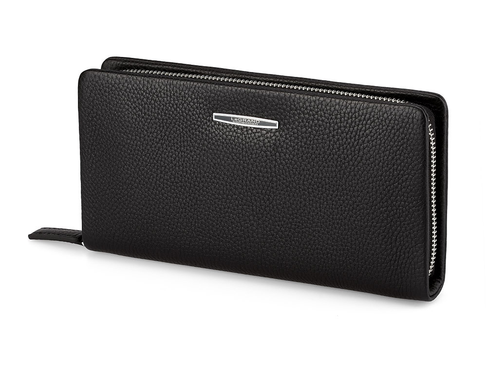 

Мужской клатч из натуральной кожи LeGRAND collection 7502-2A чёрный