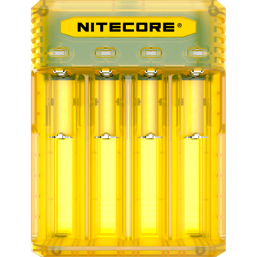

Зарядное устройство Nitecore Q4 четырехканальное, желтое