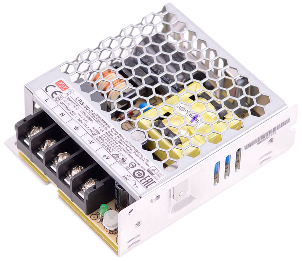 

Блок питания MeanWell 50Вт 24V (LRS-50-24) негерметичный